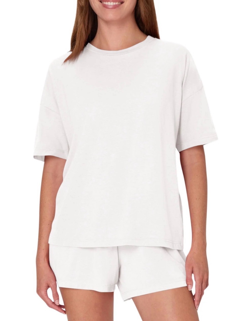 Classic Women's White Crewneck Two piece set
